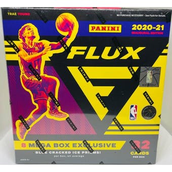 2020-21 Panini Flux Basketball Mega Box (Blue Cracked Ice Prizms!)