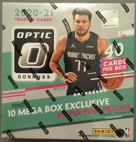 2020-21 Panini Donruss Optic Basketball 40-Card Mega Box (Hyper Pink Prizms!)