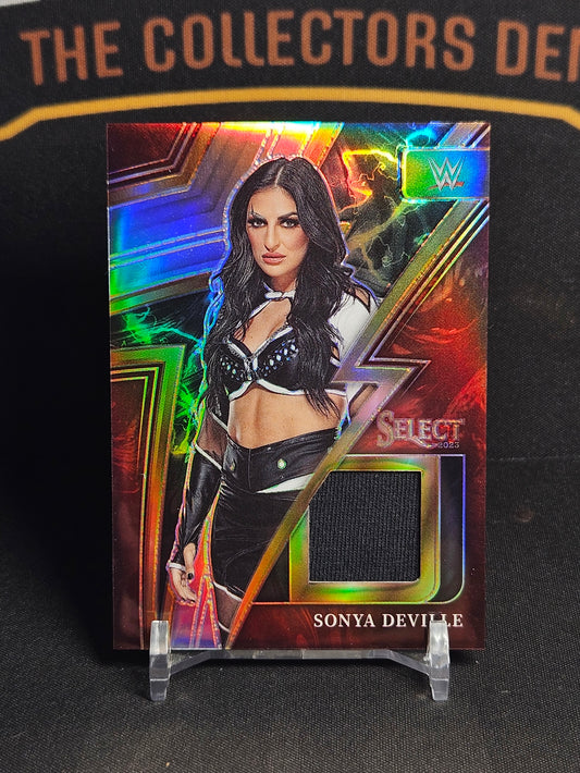 2022-23 Panini Select WWE Wrestling Sonya Deville Sparks Silver Prizm