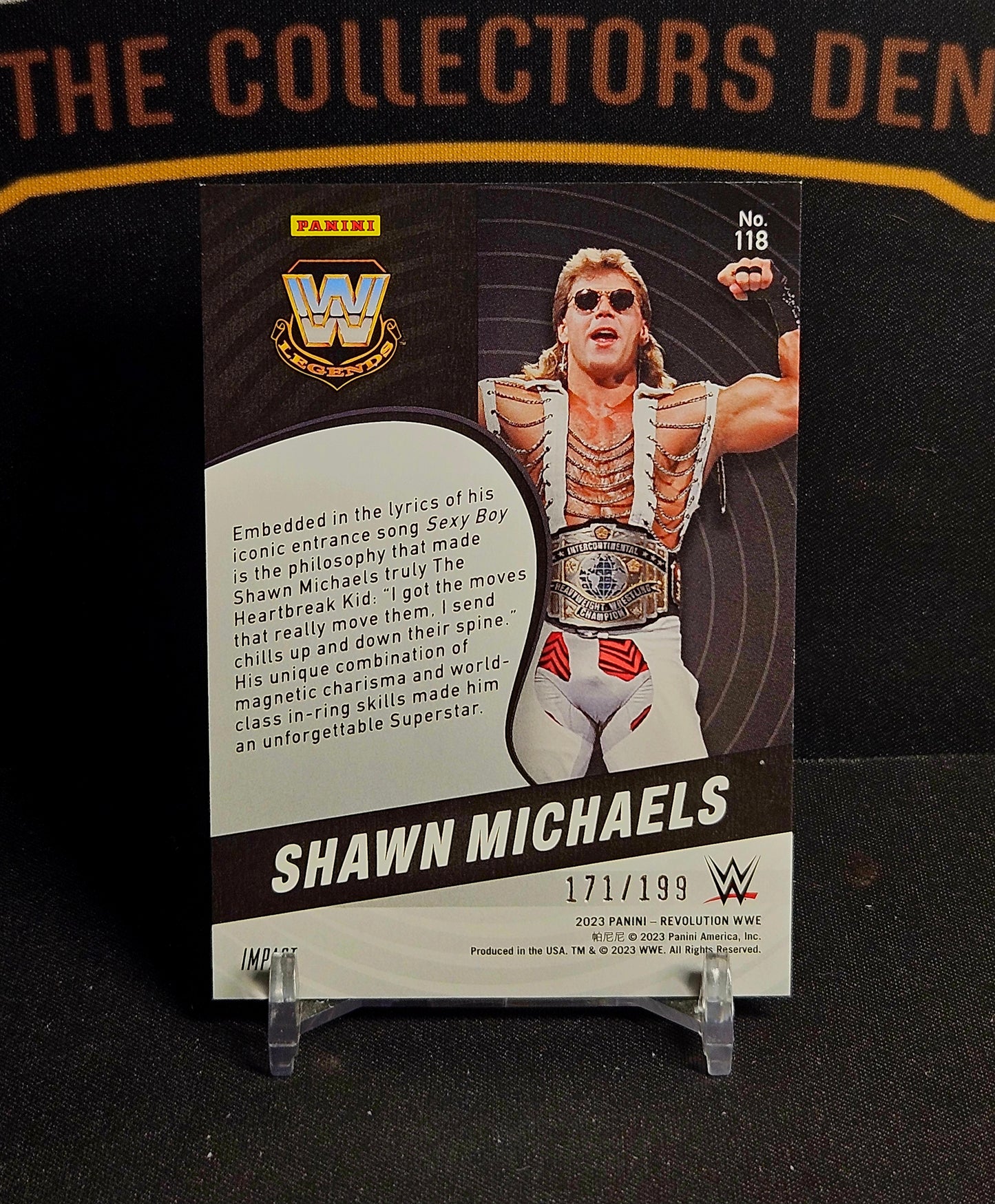 2023 Panini Revolution WWE Shawn Michaels IMPACT 171/199 WWE Legends Heartbreak Kid