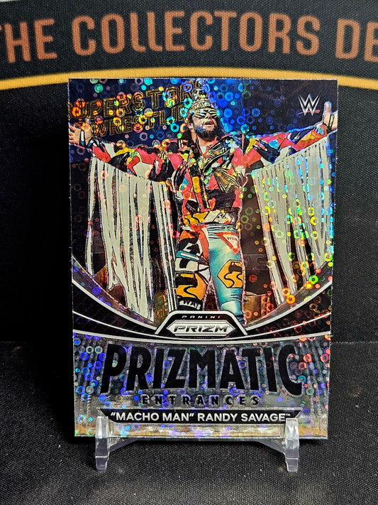 2023 Panini WWE Prizm 'Macho Man' Randy Savage Prizmatic Entrances Disco Prizm