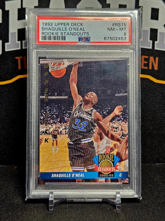 Shaquille O'Neal 1992 Upper Deck Rookie Standouts PSA 8 NM-MT