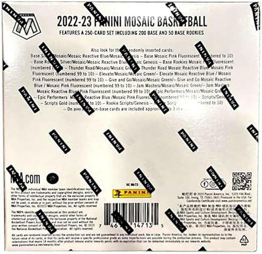 2022-23 Panini Mosaic Basketball Mega Box (Blue & Pink Mosaics!)