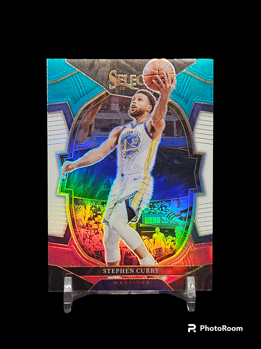 2022-23 Select Basketball Stephen Curry Concourse Tri Color SP Prizm /49 #27