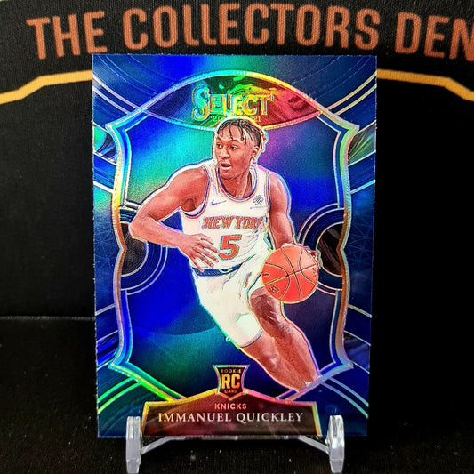 2020-21 Panini Select Immanuel Quickley Concourse Blue Prizm RC - NY Knicks