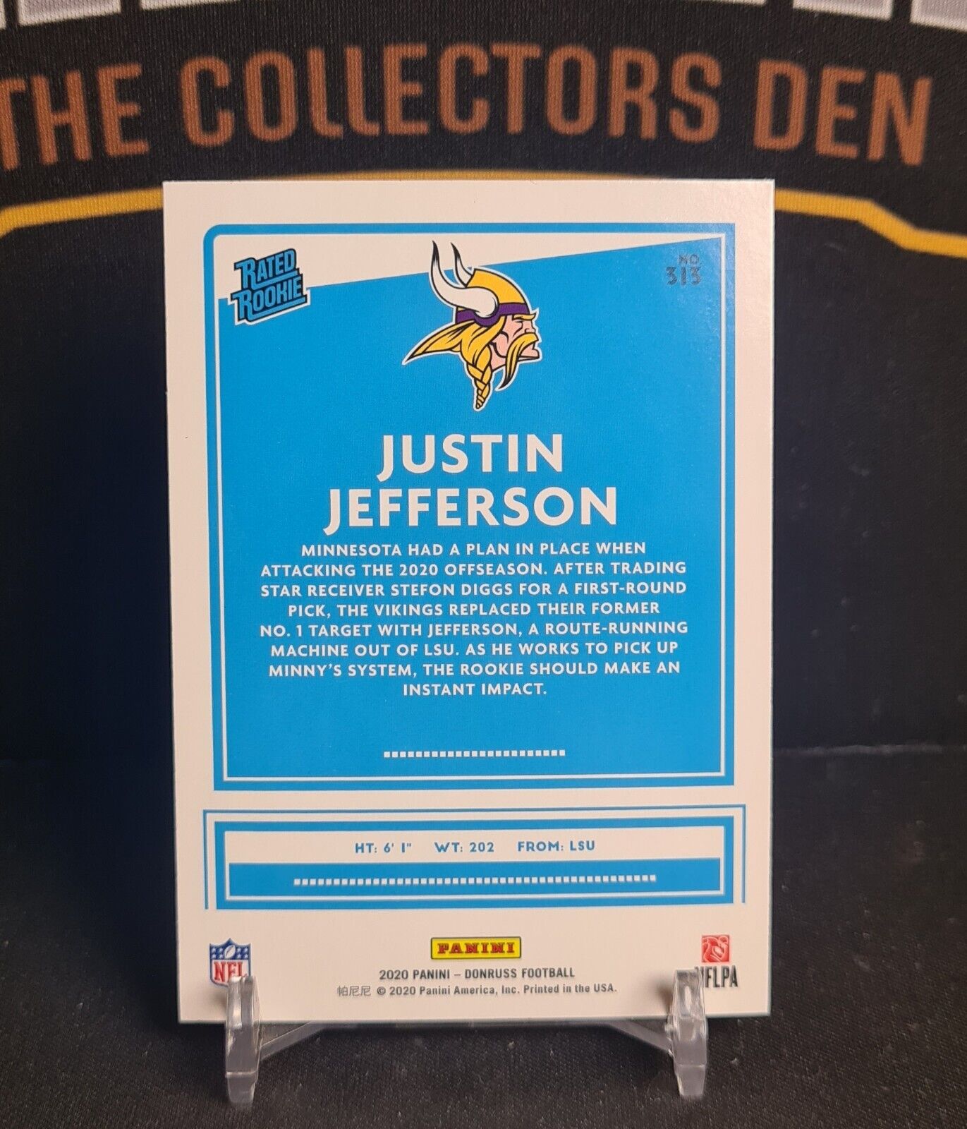 2020 NFL Donruss Football Justin Jefferson Rated Rookie