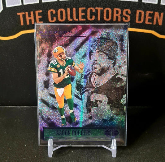 Aaron Rodgers 2021 Panini Illusions Football Dots Parallel #1 -Green Bay Packers