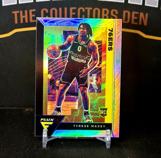 2020-21 Panini Flux Basketball Tyrese Maxey Silver Prizm Rookie - 76ers