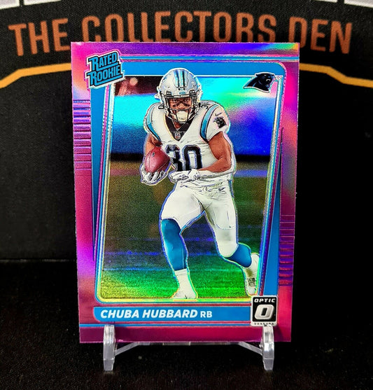 2021 Donruss CHUBA HUBBARD OPTIC Rated Rookie Preview - Purple Prizm - Panthers