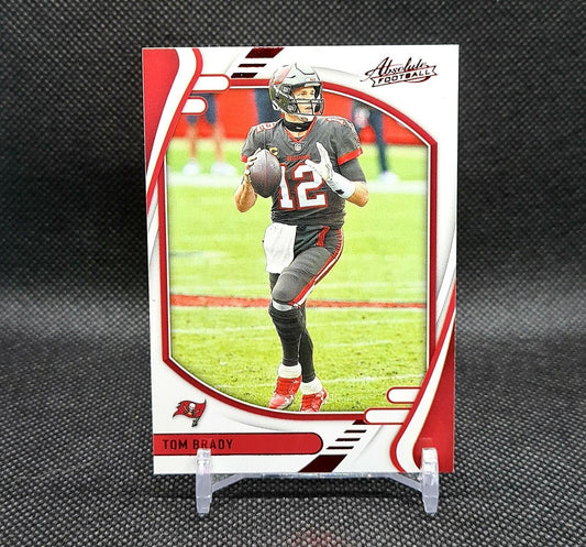 Tom Brady 2021 Panini Absolute Football Red Foil Parallel - Tampa Bay Buccaneers