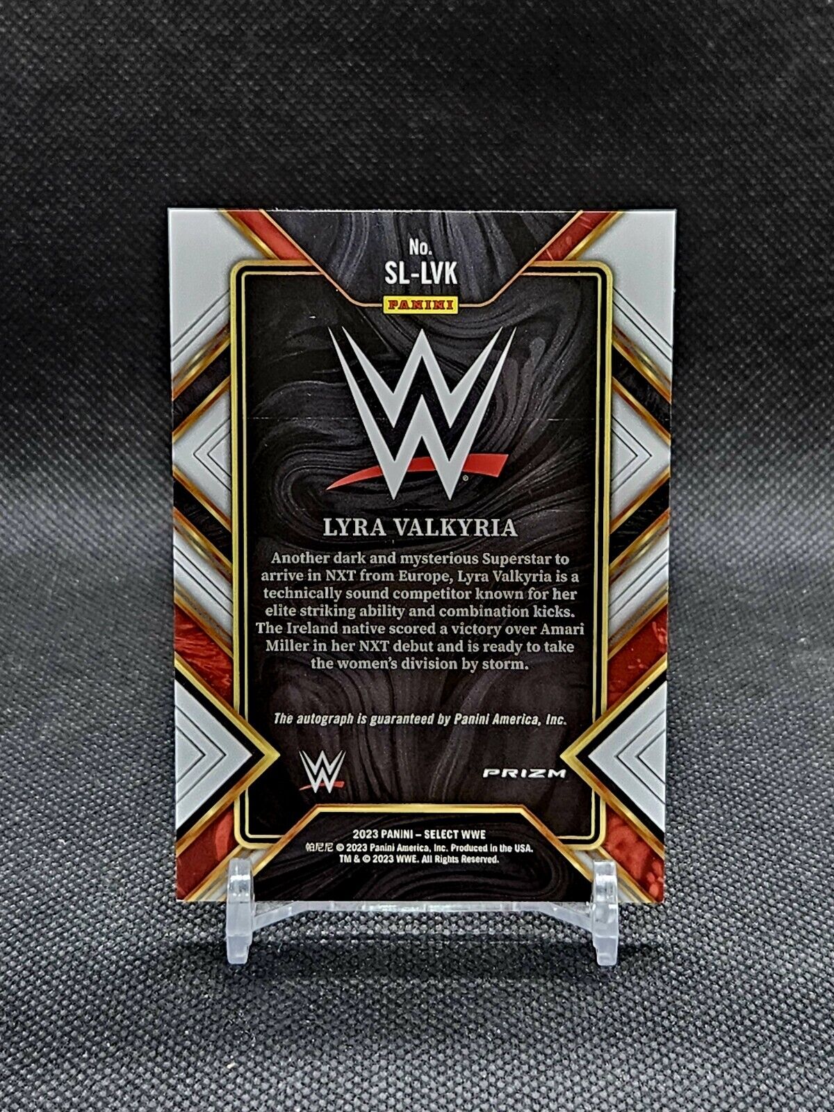 2023 Select WWE  LYRA VALKYRIA Signature Selections  Silver Prizm