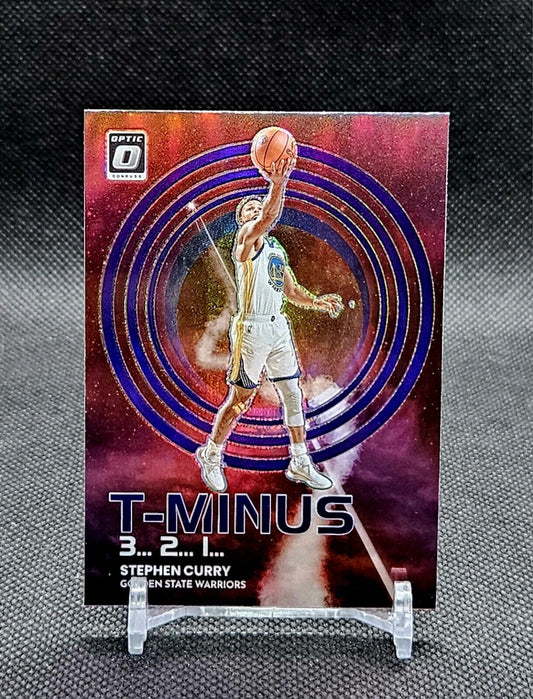 Steph Curry 2022-23 OPTIC Basketball T-Minus 3 2 1 Purple Prizm - Warriors